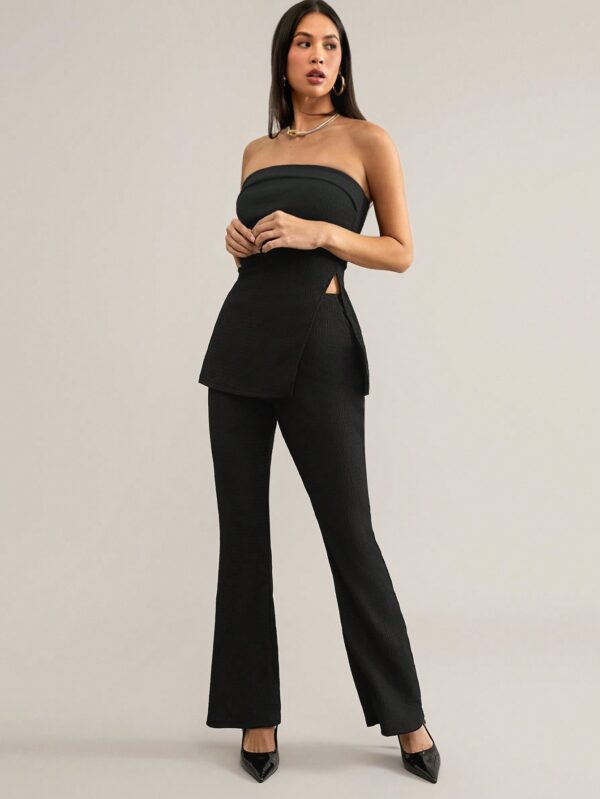 Conjunto Bandeau y Falda Maxi con Abertura Lateral - Image 3