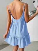 Vestido Casual Sin Espalda con Tirantes Finos