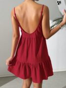 Vestido Casual Sin Espalda con Tirantes Finos