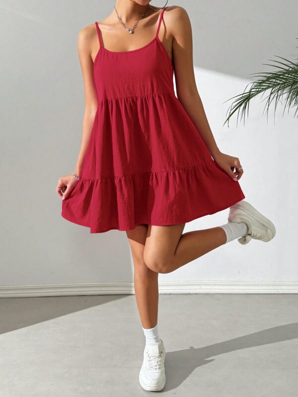 Vestido Casual Sin Espalda con Tirantes Finos - Image 66