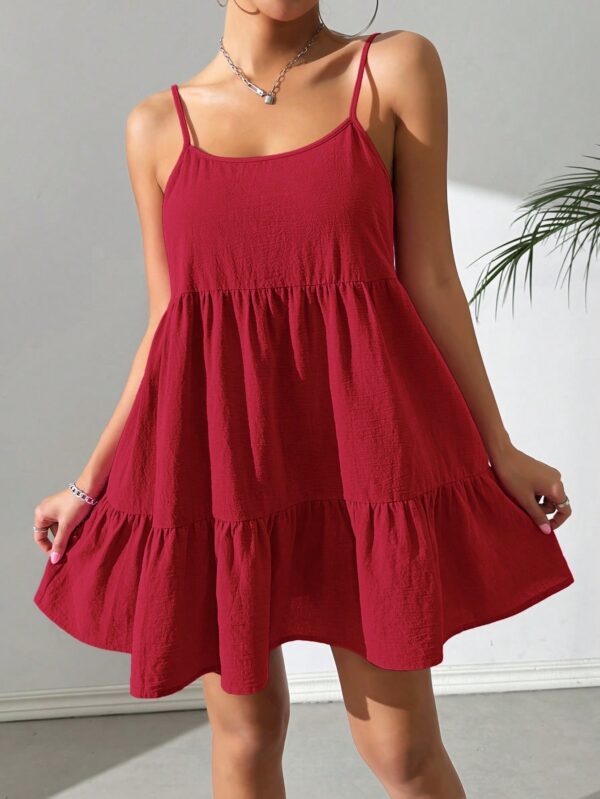 Vestido Casual Sin Espalda con Tirantes Finos - Image 70