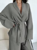 Set Elegante y Casual de Shacket y Pantalón con Cinturón
