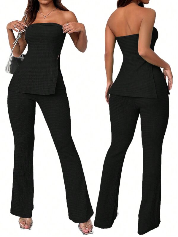 Conjunto Bandeau y Falda Maxi con Abertura Lateral - Image 9