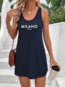 Vestido de Verano Casual con Estampado Milanes