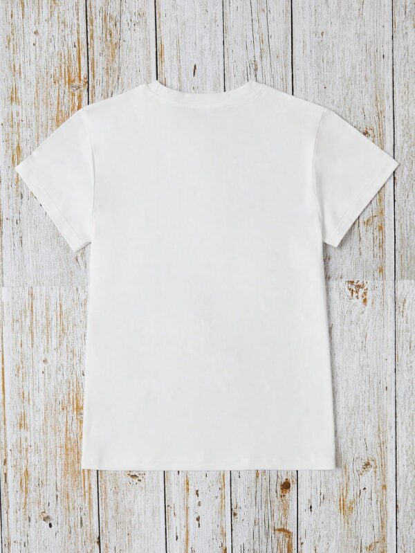 Remera Casual de Manga Corta con Estampa de Playa Bondi - Image 2