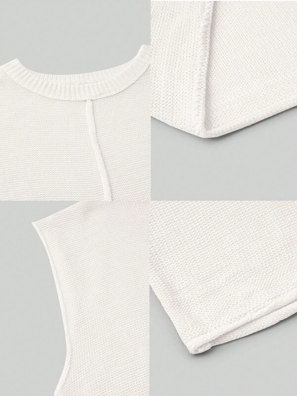Chaleco de Punto Liso con Cuello Redondo - Image 11