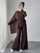 Conjunto Casual Modesto de Blusa y Pantalón