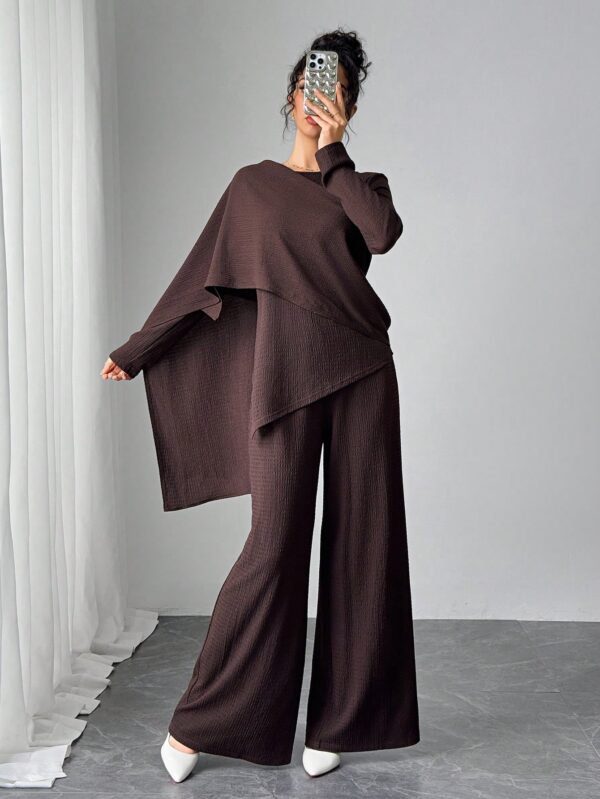 Conjunto Casual Modesto de Blusa y Pantalón - Image 12