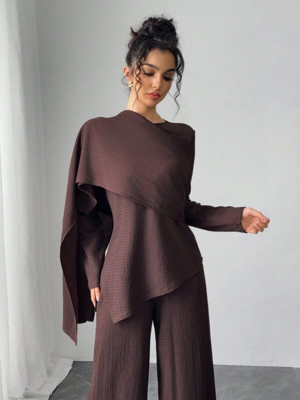 Conjunto Casual Modesto de Blusa y Pantalón - Image 8
