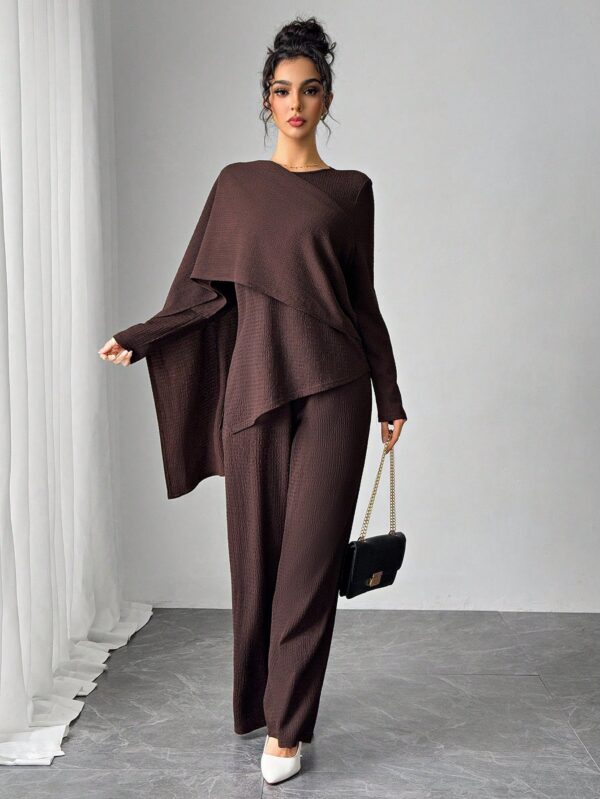 Conjunto Casual Modesto de Blusa y Pantalón - Image 9