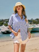 Camisa Estampada Graffiti Casual de Verano