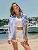 Camisa Estampada Graffiti Casual de Verano