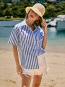Camisa Estampada Graffiti Casual de Verano