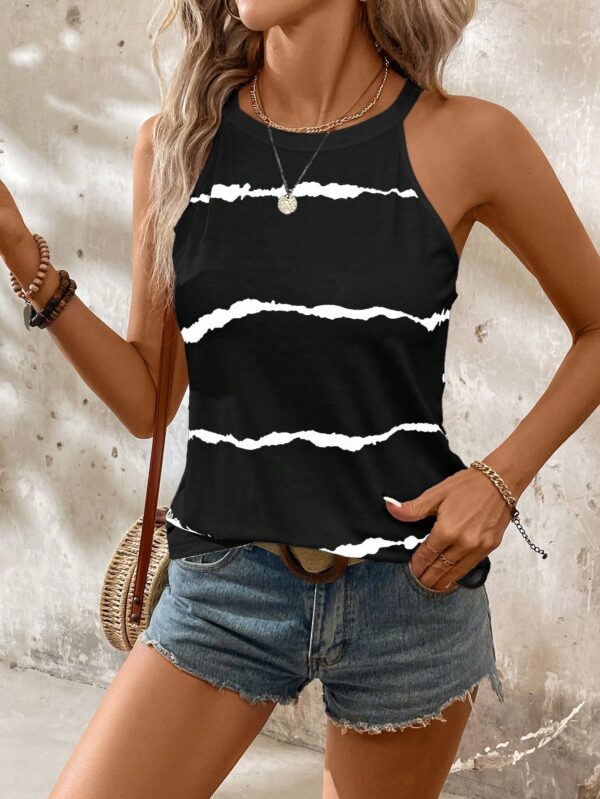 Top de Verano a Rayas con Cuello Halter - Image 47
