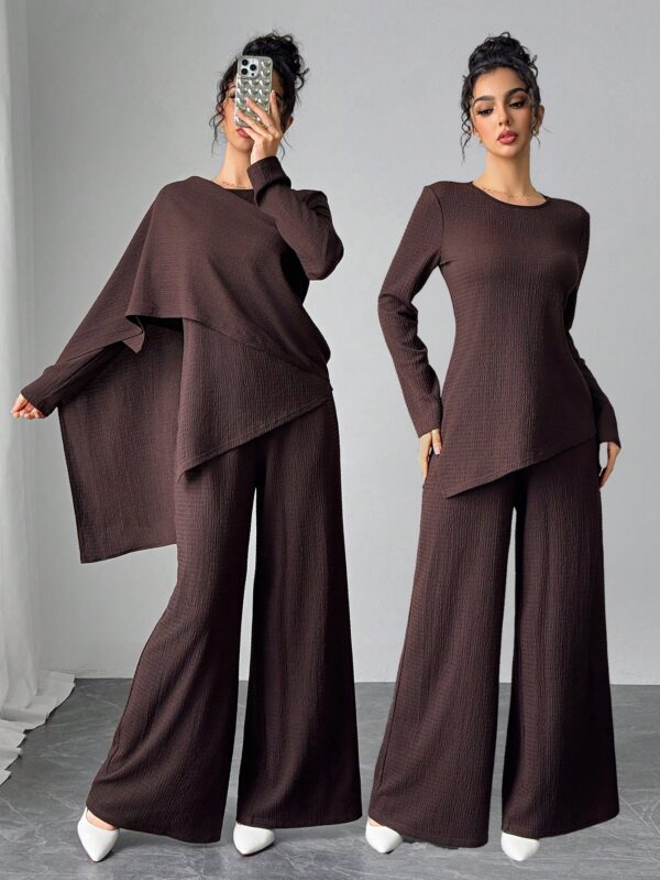 Conjunto Casual Modesto de Blusa y Pantalón - Image 11