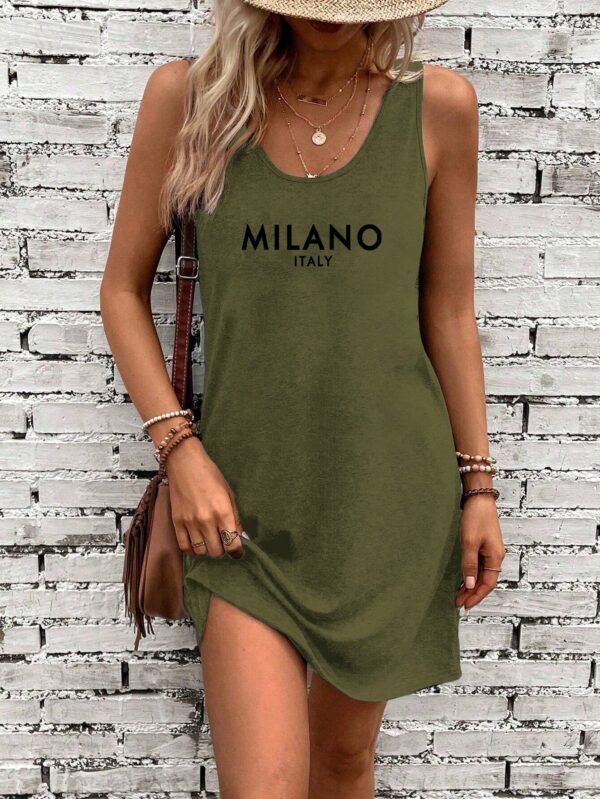 Vestido de Verano Casual con Estampado Milanes - Image 9