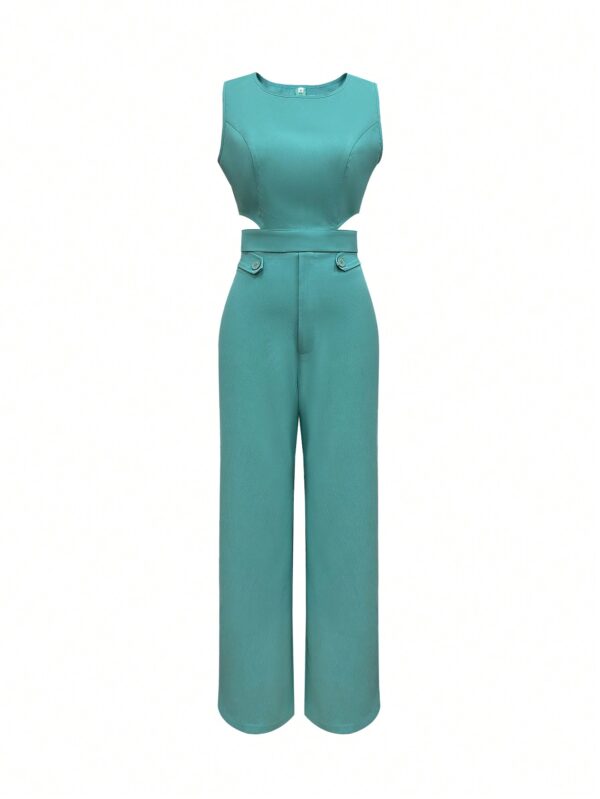 Set Coordinado Elegante de Camisola y Pantalón con Botones - Image 4