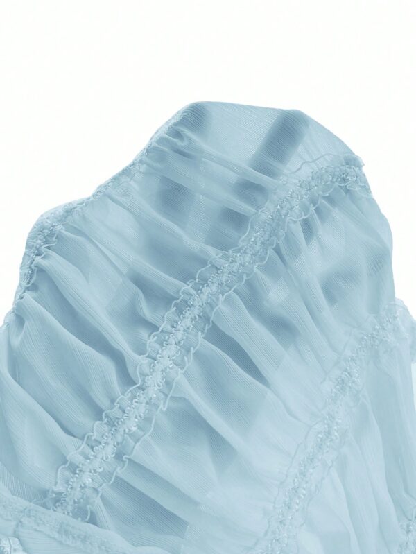 Top Camisola Acordonado con Volantes y Transparencia Semi-Sheer - Image 39