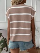 Chaleco de Punto Liso con Cuello Redondo