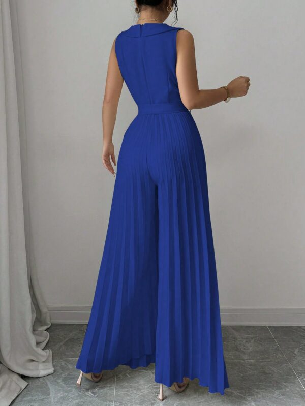 Mono Elegante de Doble Botonadura con Pliegues y Cinturón - Image 38