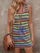 Vestido Corto Casual 2 en 1 con Cinturón