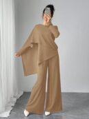Conjunto Casual Modesto de Blusa y Pantalón