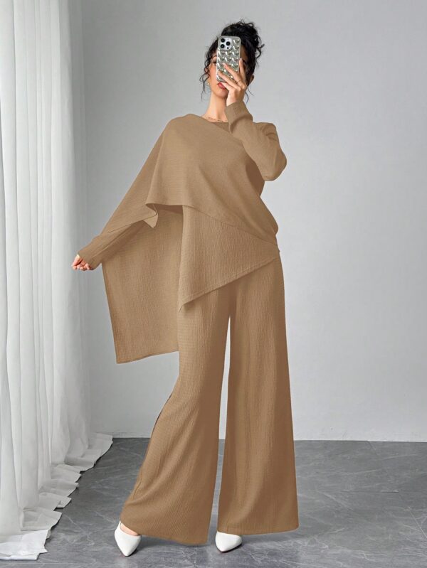 Conjunto Casual Modesto de Blusa y Pantalón