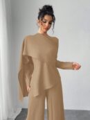 Conjunto Casual Modesto de Blusa y Pantalón