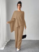Conjunto Casual Modesto de Blusa y Pantalón