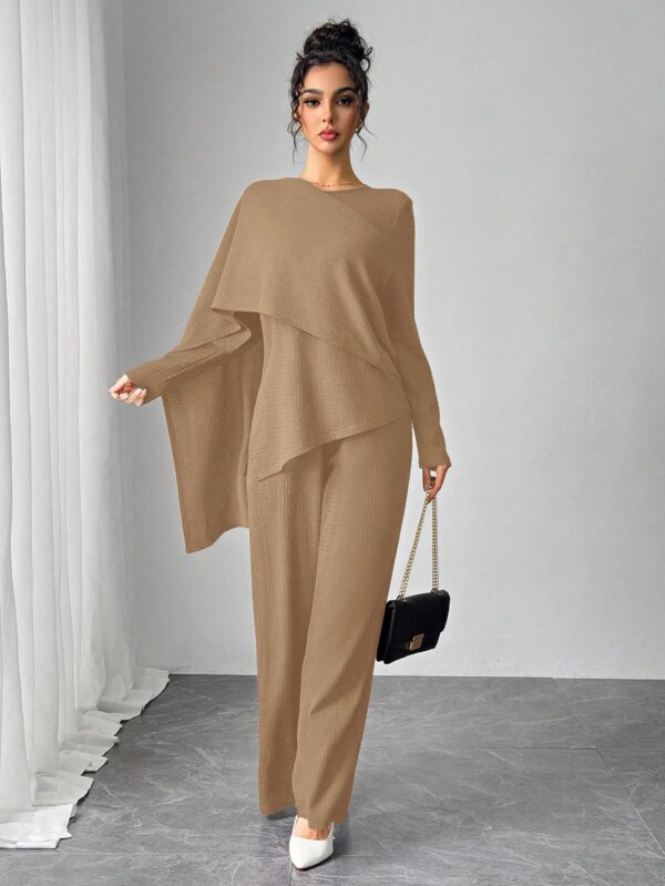 Conjunto Casual Modesto de Blusa y Pantalón - Image 4