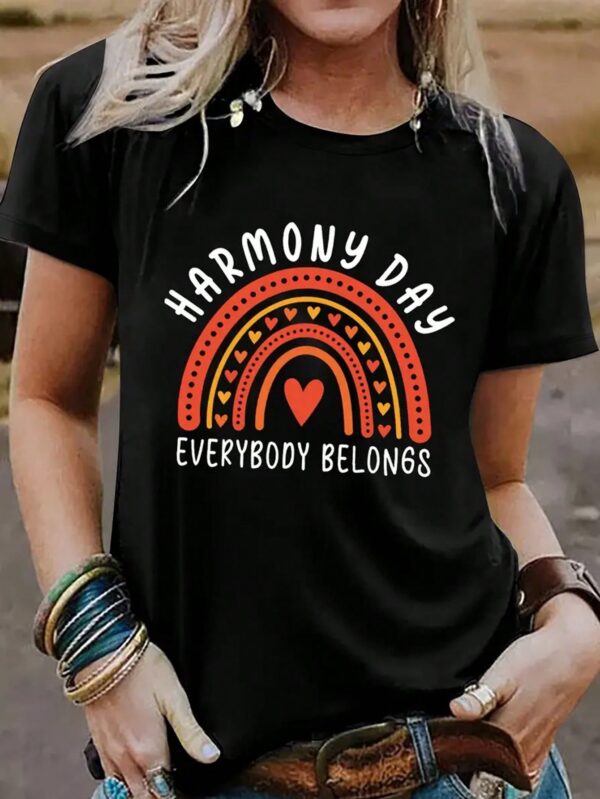 Remera Gráfica Mujer 'Todos Pertenecemos' 100% Poliéster