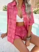 Conjunto Veraniego Bohemio de Blusa y Shorts con Estampado Floral