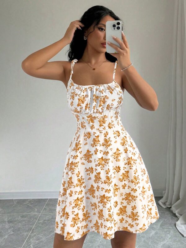 Vestido Corto Boho con Tirantes y Estampado Floral - Image 25