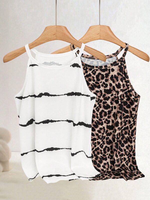 Top de Verano a Rayas con Cuello Halter - Image 49