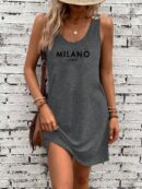 Vestido de Verano Casual con Estampado Milanes
