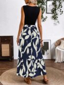 Vestido Estampado de Verano con Cinturón y Detalle de Volantes