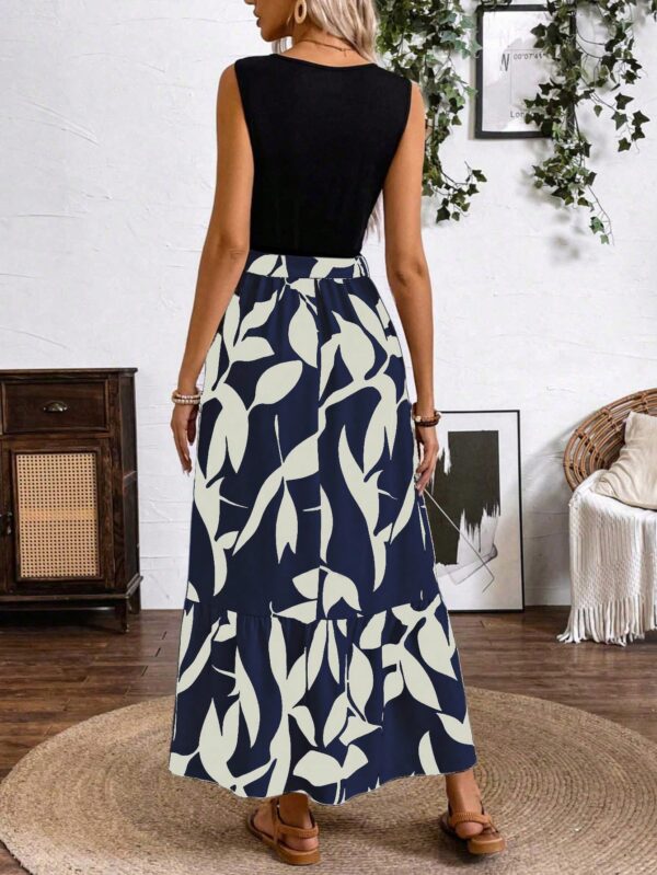 Vestido Estampado de Verano con Cinturón y Detalle de Volantes - Image 13
