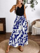 Vestido Estampado de Verano con Cinturón y Detalle de Volantes