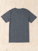 Remera Casual de Manga Corta con Estampa de Letras