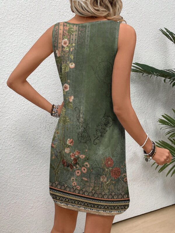 Vestido Bodycon sin Mangas con Estampado de Moda - Image 18