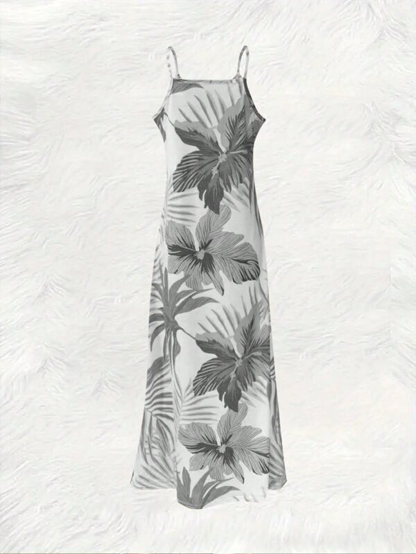 Vestido Casual Estampado Botánico sin Mangas - Image 2