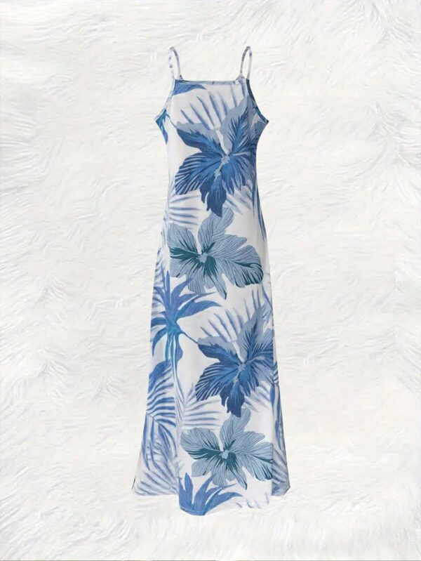 Vestido Casual Estampado Botánico sin Mangas - Image 22