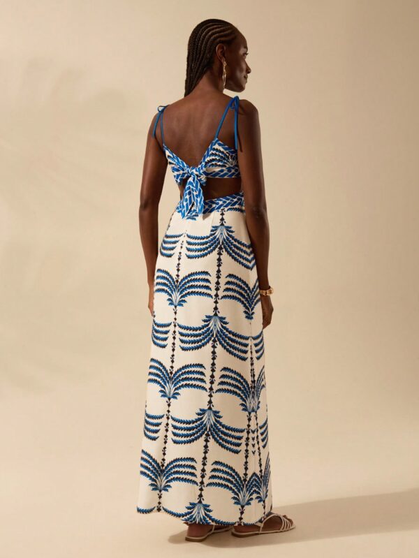 Vestido Veraniego de Espalda Descubierta con Estampado Tropical - Image 16