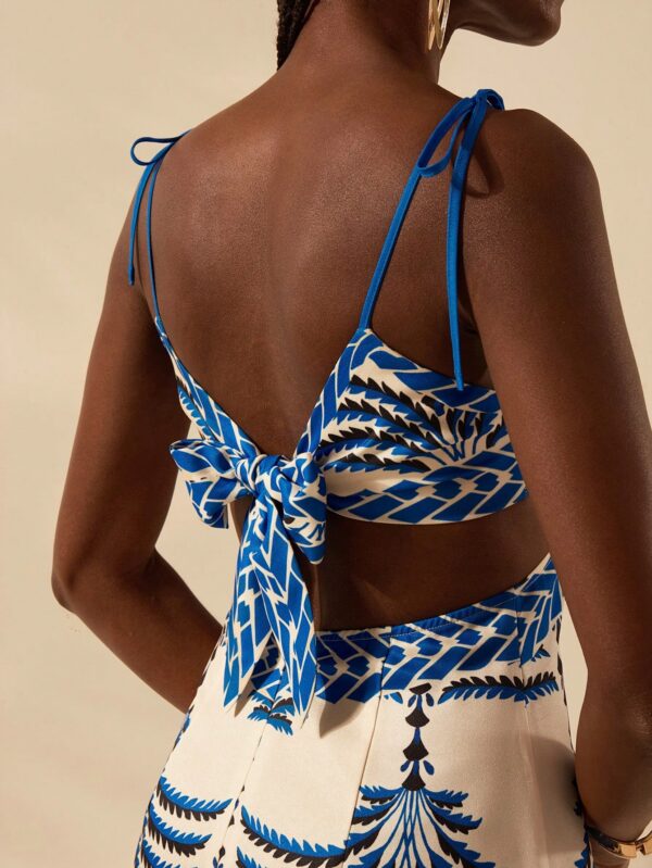 Vestido Veraniego de Espalda Descubierta con Estampado Tropical - Image 18