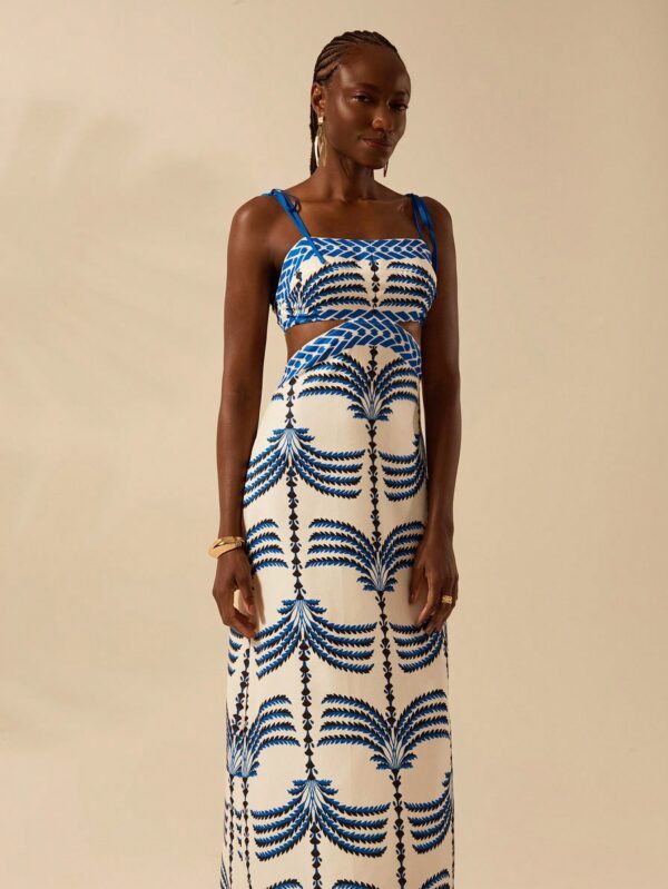 Vestido Veraniego de Espalda Descubierta con Estampado Tropical - Image 21