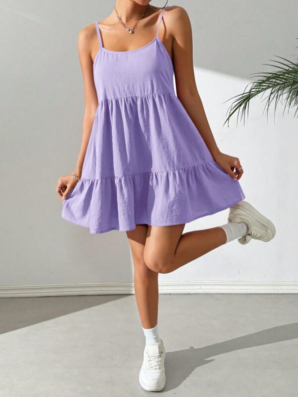 Vestido Casual Sin Espalda con Tirantes Finos - Image 81