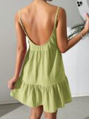 Vestido Casual Sin Espalda con Tirantes Finos