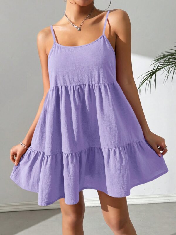 Vestido Casual Sin Espalda con Tirantes Finos - Image 84