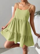 Vestido Casual Sin Espalda con Tirantes Finos