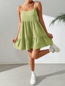 Vestido Casual Sin Espalda con Tirantes Finos